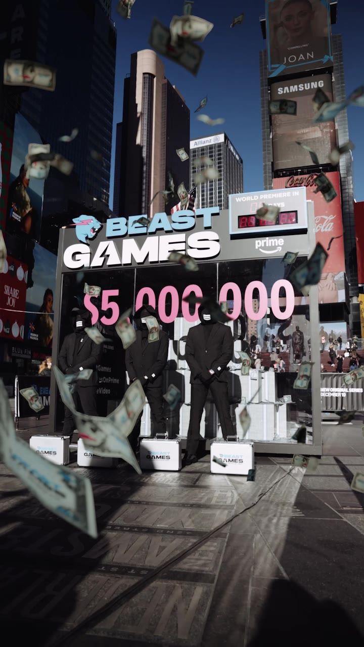 Beast Games billboard in New York